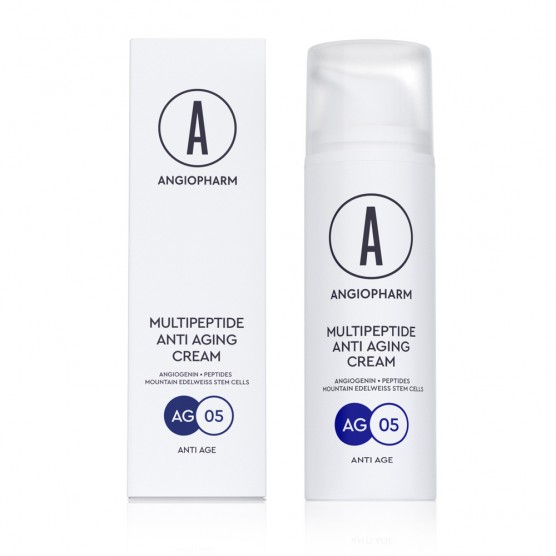 Мультипептидный омолаживающий крем Multipeptide anti aging cream Angiopharm, 50 мл