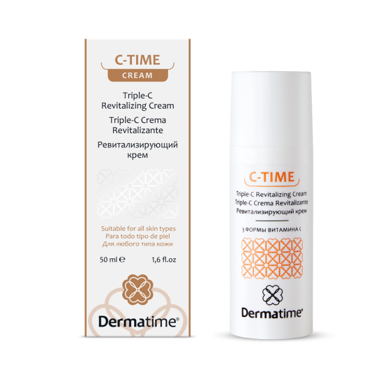 Ревитализирующий крем / 3 формы витамина С C-TIME Triple-C Revitalizing Cream Dermatime, 50 мл