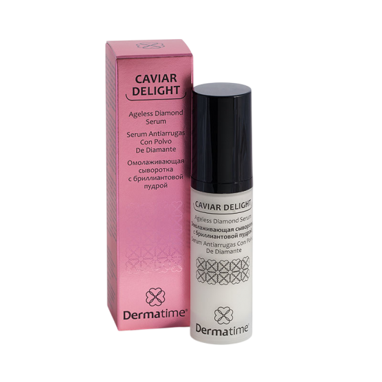 Омолаживающая сыворотка с бриллиантовой пудрой CAVIAR DELIGHT Ageless Diamond Serum Dermatime, 30 мл