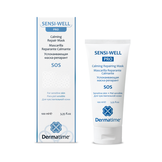 Успокаивающая маска-репарант Дерматайм SENSI-WELL PRO SOS Calming Repair Mask Dermatime, 100 мл