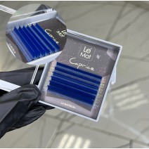 Ресницы D 0.10 Le Mat Синие Blue Миксы 6 линий (7-12 мм)