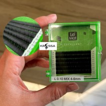 Ресницы L 0.10 Le Mat Миксы 6 Линий (4-6 мм)