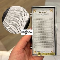 3 D ресницы ABONNIE изгиб C, толщина 0.10, Миксы