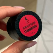 Ремувер-крем для снятия наращенных ресниц A.V.A, STRAWBERRY (клубника), 15 г