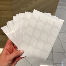 Наклейки на нефритовый камень для клея 10 листов по 20 шт (200 шт)