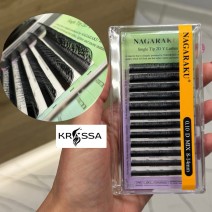 Ресницы D 0.10 2 Д пучки Nagaraku миксы