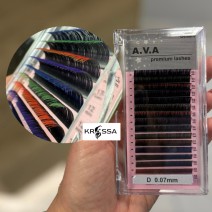 Ресницы D 0.07 Омбре Миксы, A.V.A