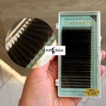 Ресницы D 0.10 Nagaraku Коричневые Миксы