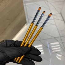 Набор кистей с металлической ручкой Monya 3 шт