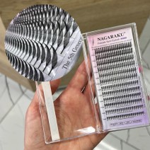 Ресницы С 0.07, ПЕРЬЯ, Nagaraku Миксы 8-15 мм